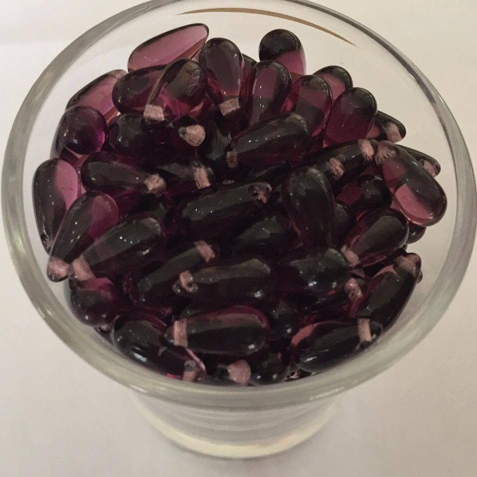 Tear Drop - Dark Amethyst 10mm