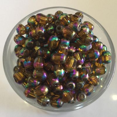 Chinese Oval - Amber AB 5mm