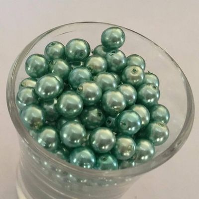 Czech GB Pearl - Mint Aqua 6mm