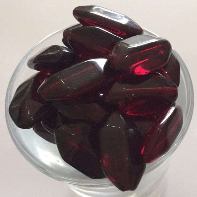 Czech Lantern - Garnet 18mm