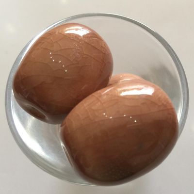 African Ceramic Barrel - Brown 20mm