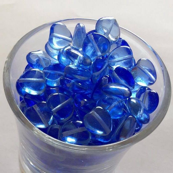 Czech Heart - Light Blue 8mm
