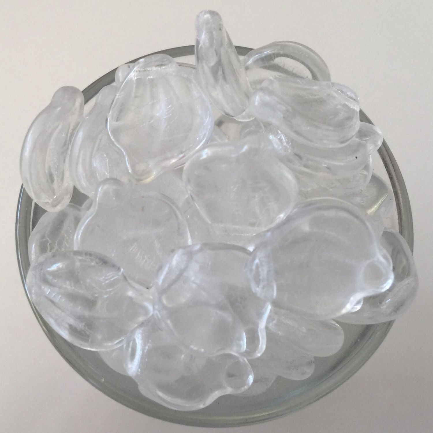 Czech Flat Leaf - Clear 14mm