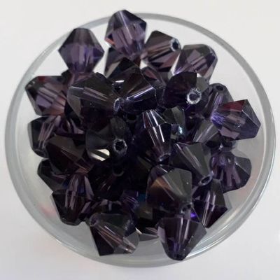 Chinese Crystal Bicone - Tanzanite 8mm