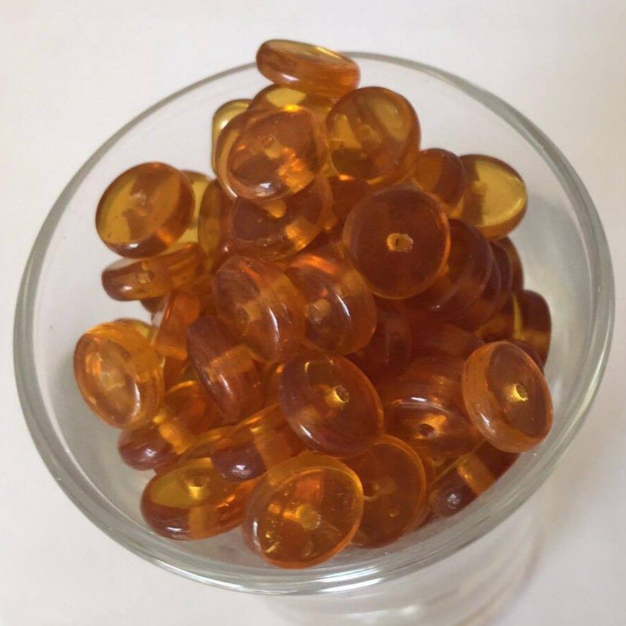 Czech Disc - Amber 8mm