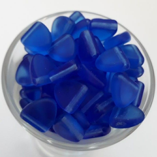 Czech Tri Drop - Matt Blue 8mm