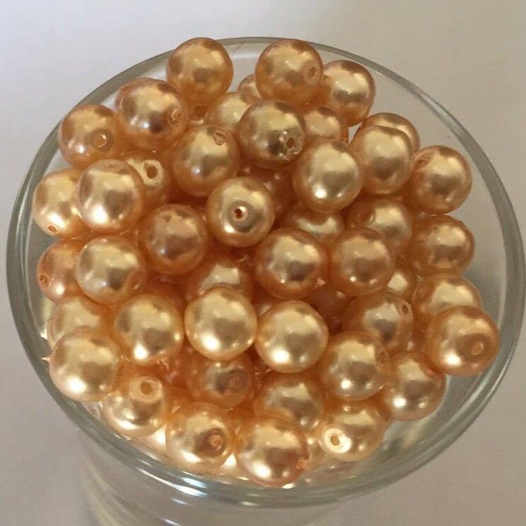 Czech GB Pearl - Peach 6mm