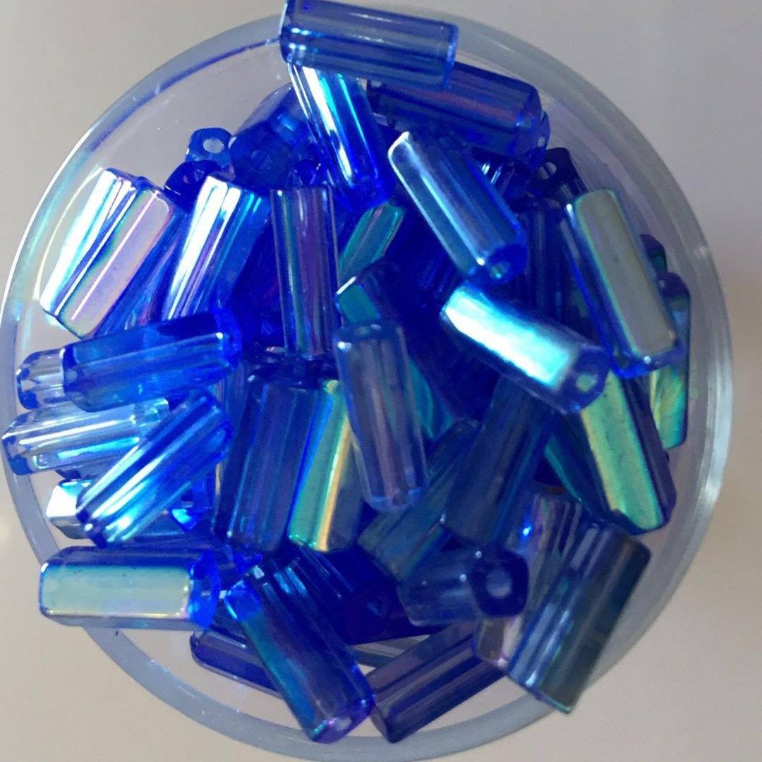 Czech Hex - Sapphire AB 10x4mm