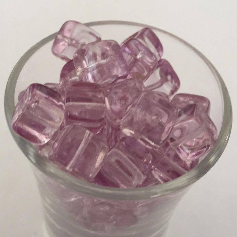 Czech Cube - Tanzanite 8x11mm