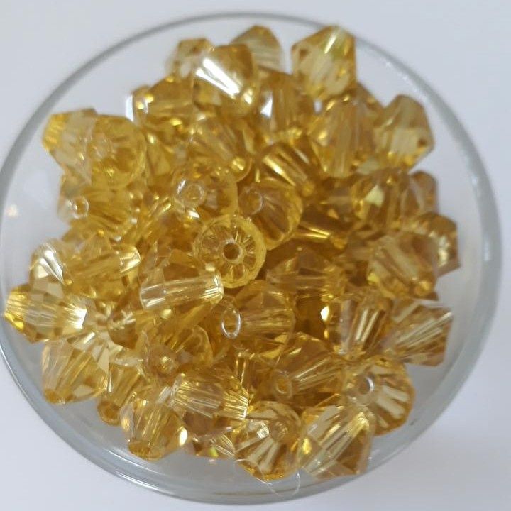 Chinese Crystal Bicone - Lime 6mm