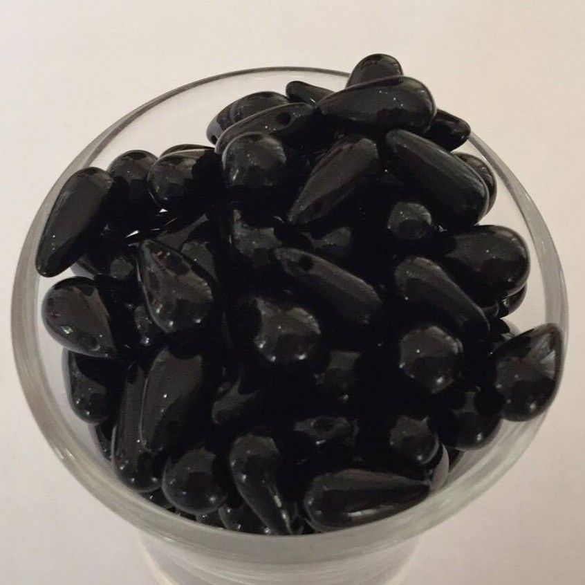 Tear Drop - Black 10x5mm