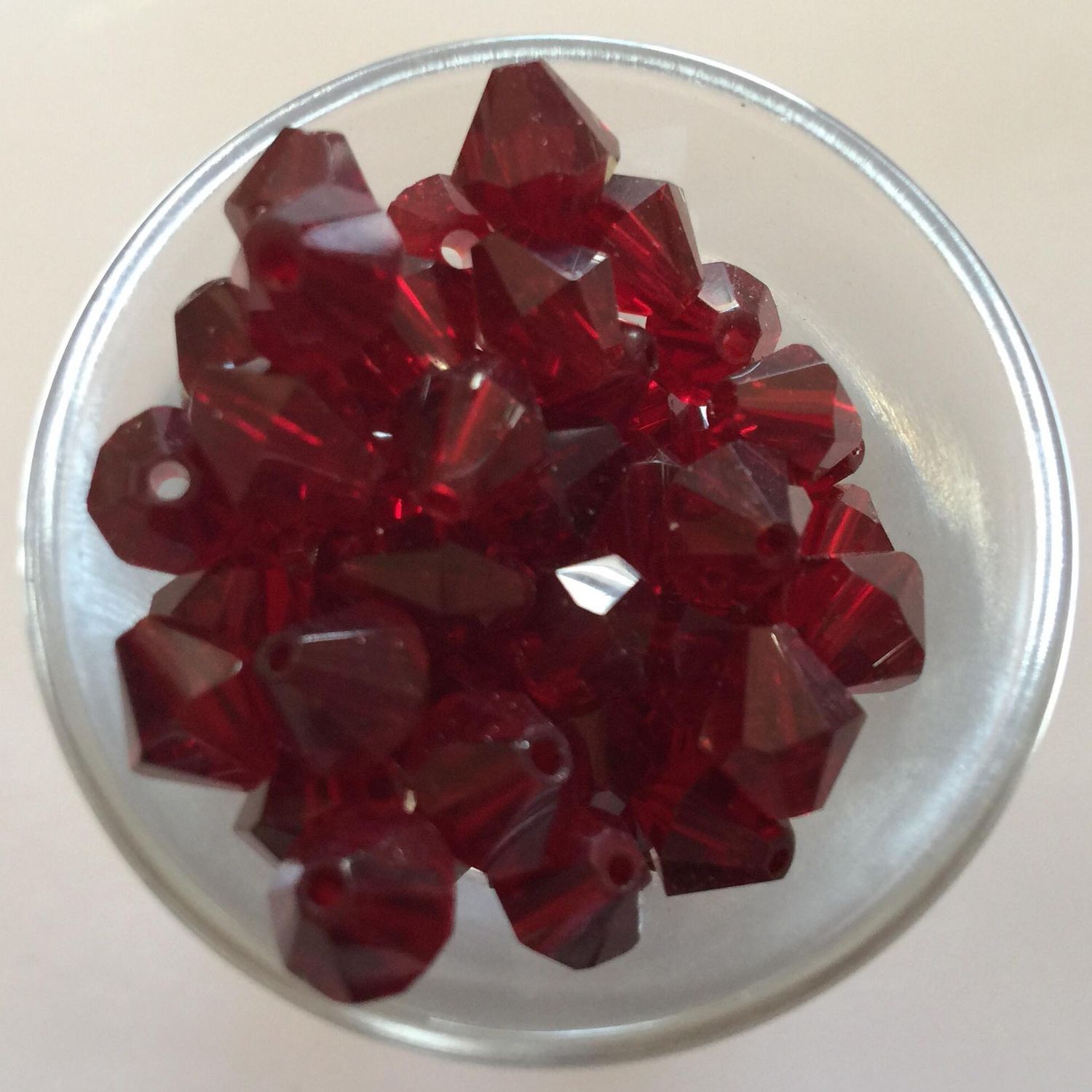 Chinese Bicone - Red 8mm