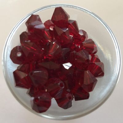 Chinese Bicone - Red 8mm