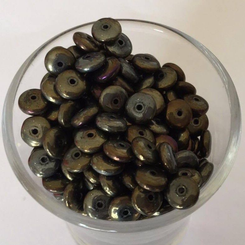 Czech Disc - Bronze Iris 6mm
