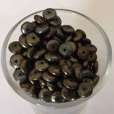 Czech Disc - Bronze Iris 6mm