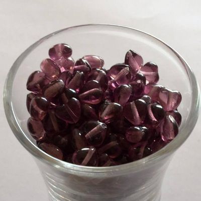 Czech Heart - Dark Amethyst 6mm