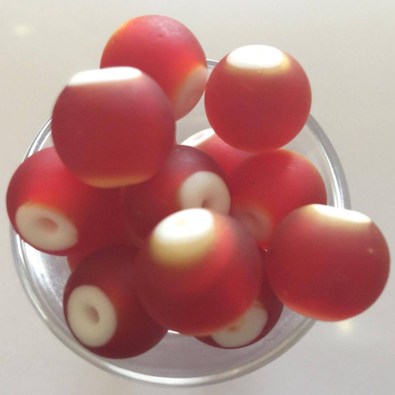 Chinese White Heart - Red 14mm