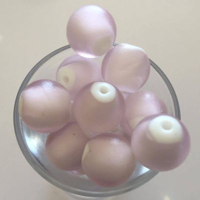 Chinese White Heart - Pale Pink 14mm