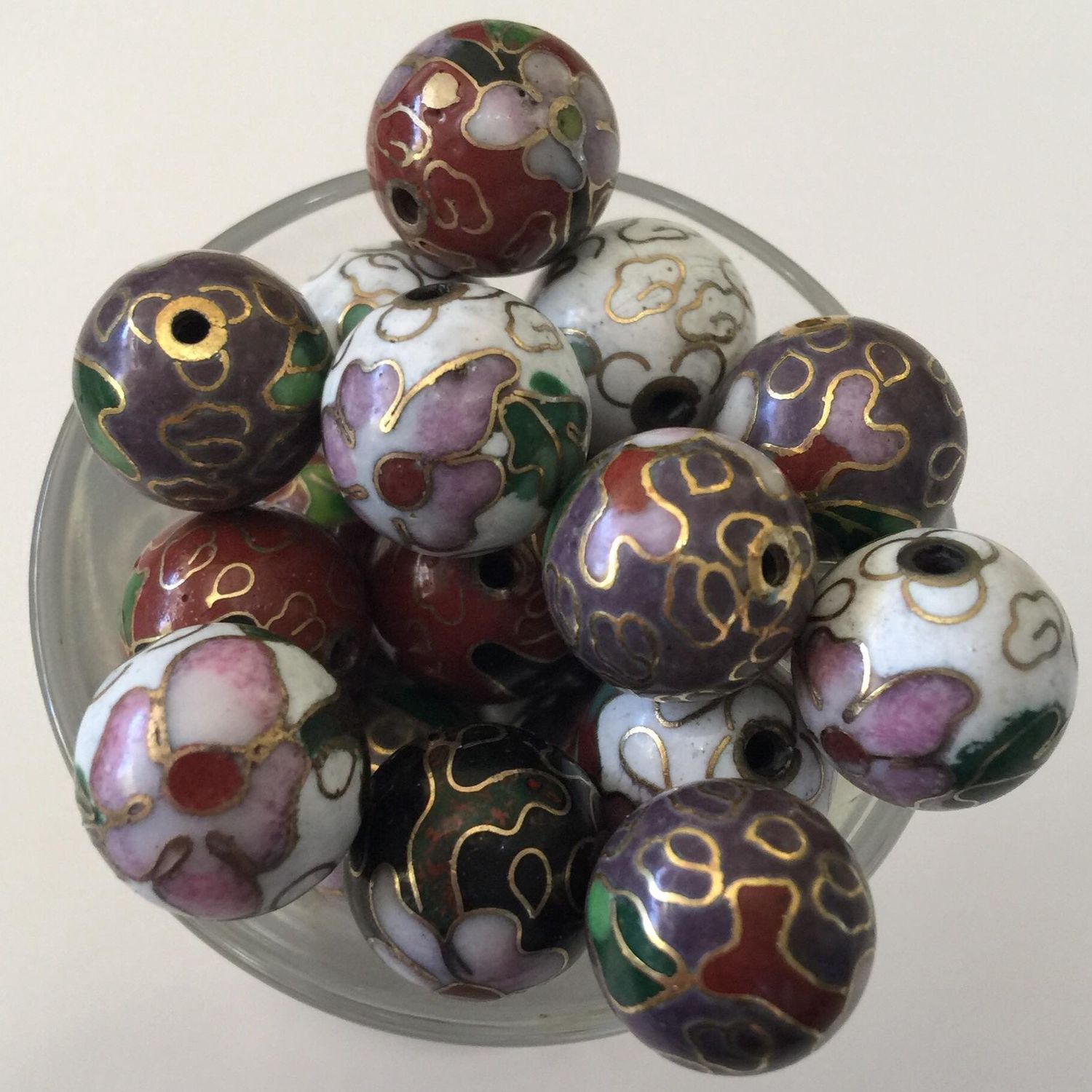 Cloisonne Round - Mixed 12mm