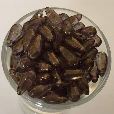 Tear Drop - Bronze Lustre 10x5mm