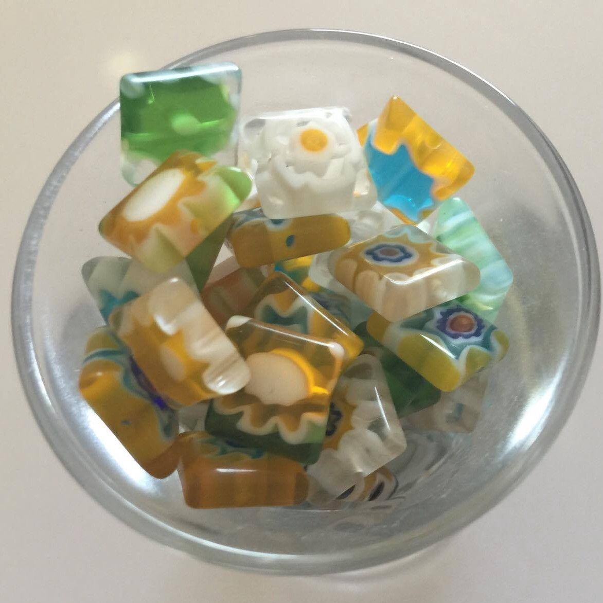 Assorted Square Chinese Mosaic - 10mm