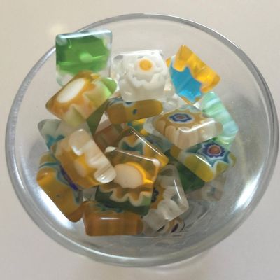 Assorted Square Chinese Mosaic - 10mm