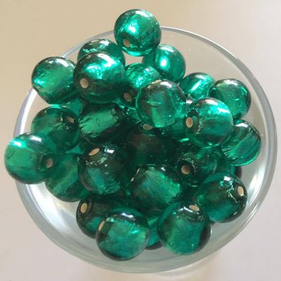 Czech Foil - Teal 8mm
