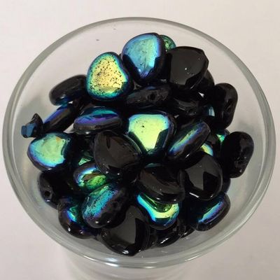 Czech Heart - Black AB 8mm