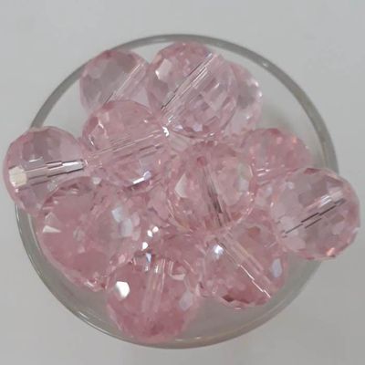 Chinese Crystal Round Facet - Rose 12mm