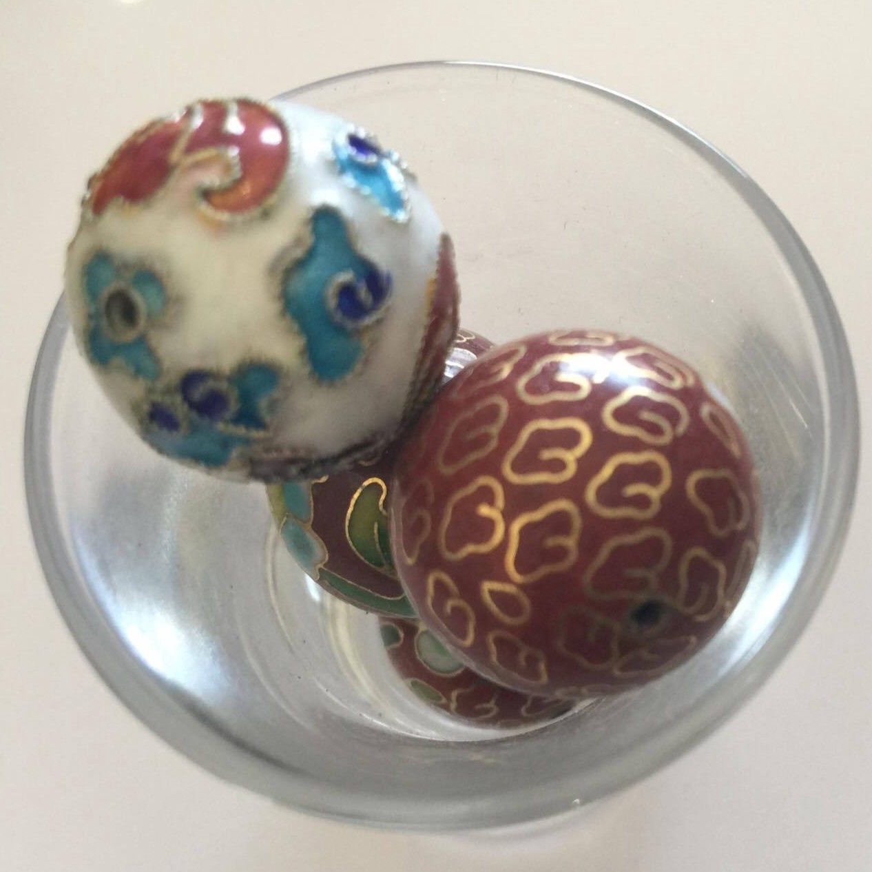 Cloisonne - Burnt Orange 20mm