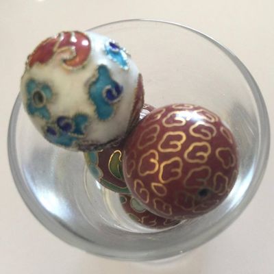 Cloisonne - Burnt Orange 20mm