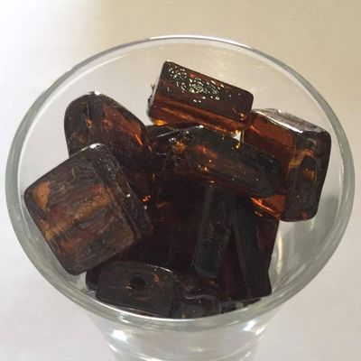 Chinese Foil Square - Dark Brown 15mm