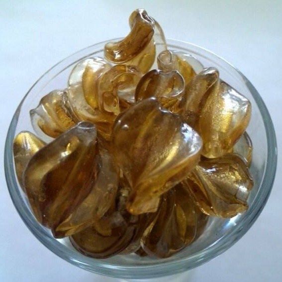 Chinese Foil Twist - Ginger 17mm