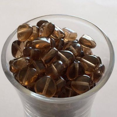 Czech Heart - Smoked Topaz 8mm