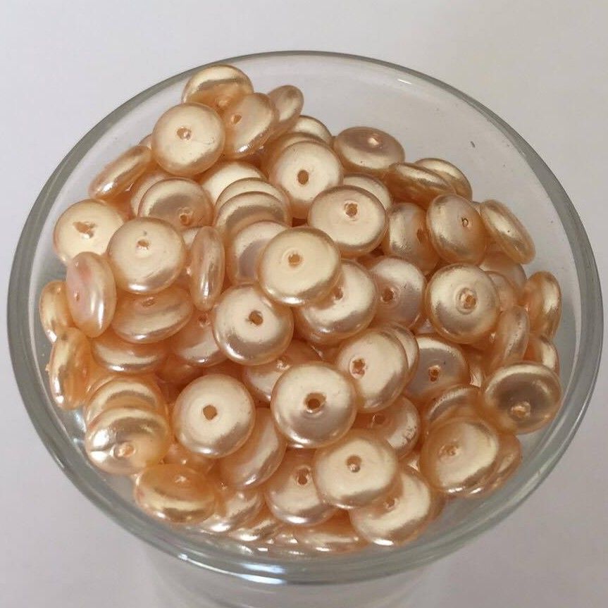 Czech GB Pearl Disc - Pale Pink 6mm