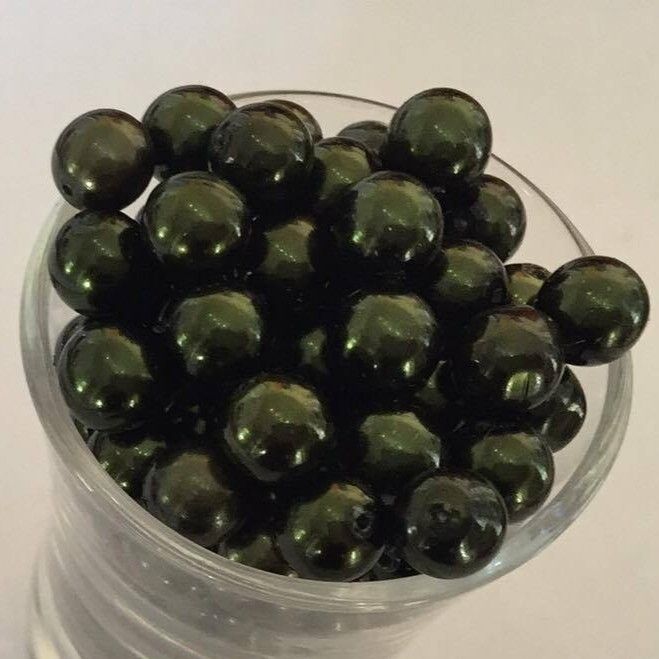 Czech GB Pearl - Hunter Green 8mm
