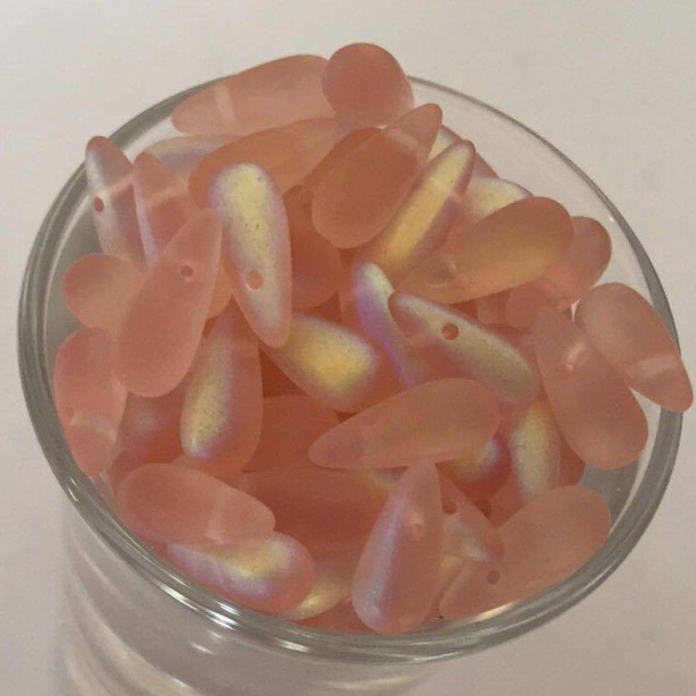 Tear Drop - Matt Pink AB 10mm (A Grade)