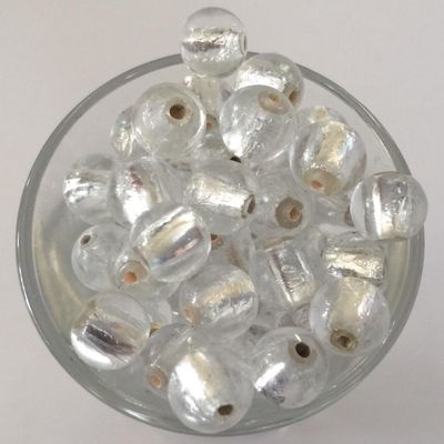 Chinese Foil Round - Clear 8mm