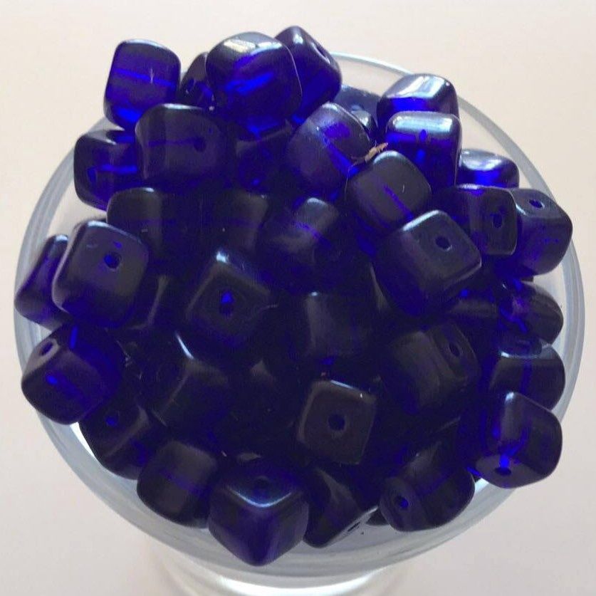 Czech Cube - Royal Blue 5x7mm
