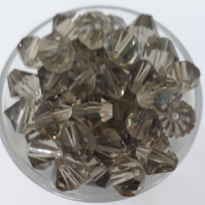 Chinese Crystal Bicone - Black Diamond 8mm