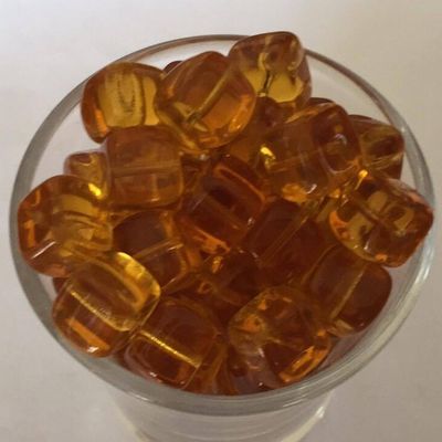 Czech Cube - Amber 8x11mm