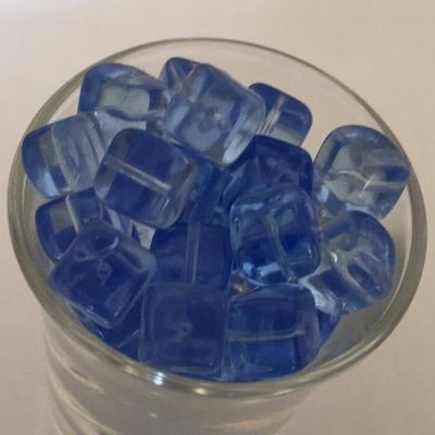 Czech Cube - Light Sapphire 8x11mm