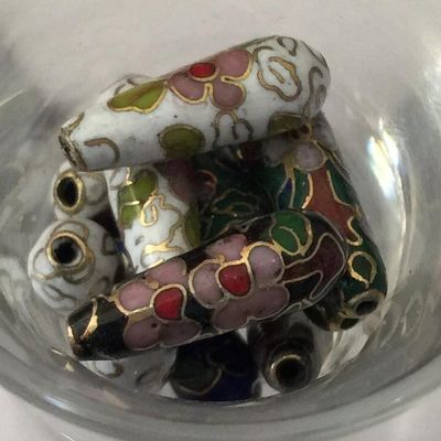 Cloisonne Long Drop - Assorted 20mm