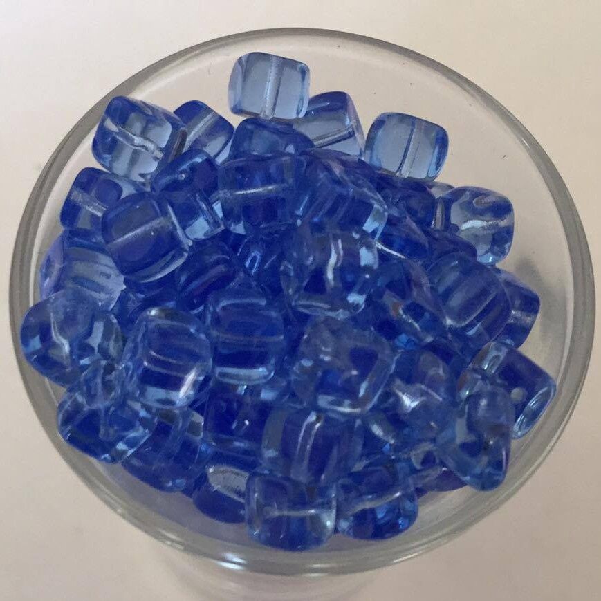 Czech Cube - Light Blue 5x7mm