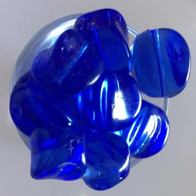 Antique Afghanistan Glass Cube - Sapphire 15mm