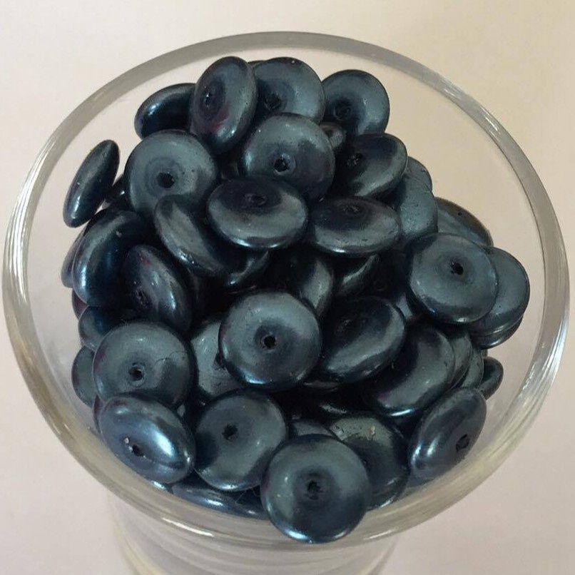 Czech GB Pearl Disc - Midnight Blue 8mm