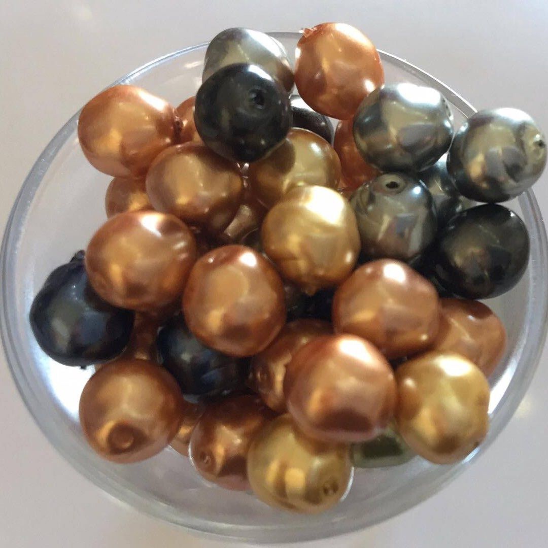 Czech GB Baroque Pearl - Tri Mix 8mm