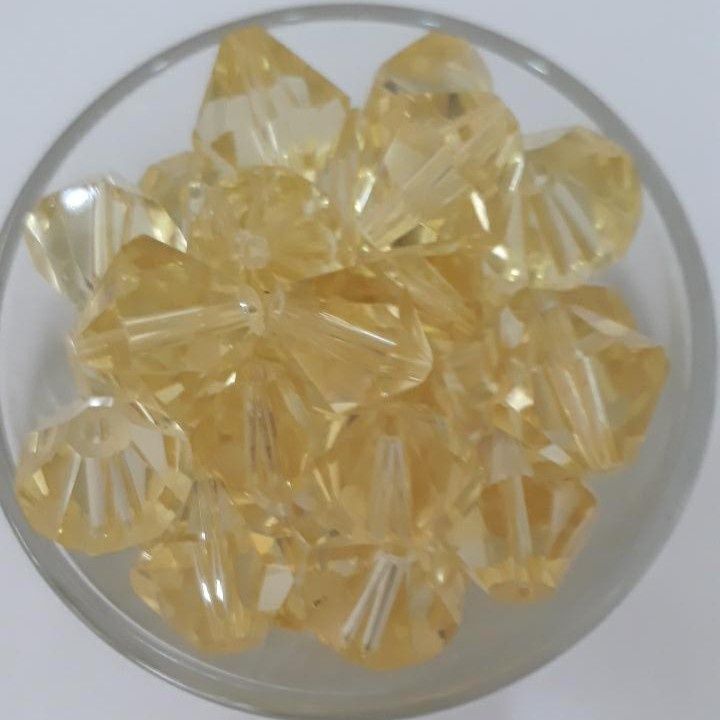Chinese Crystal Bicone - Yellow 10mm