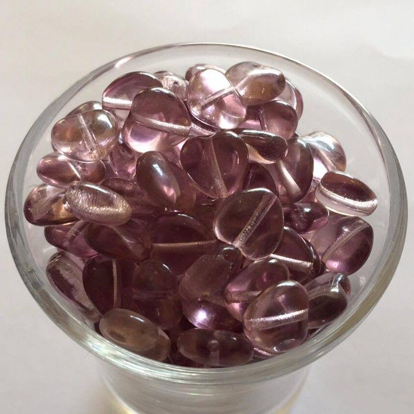 Czech Heart - Light Amethyst 8mm