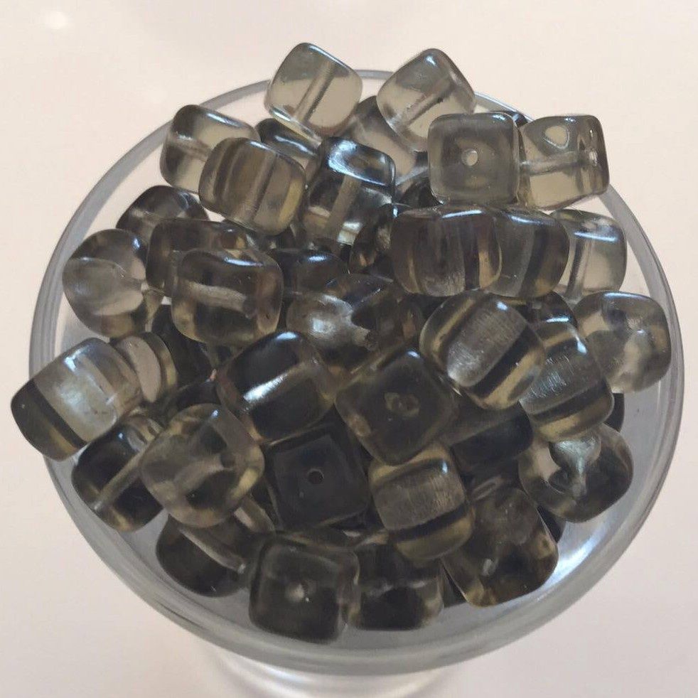 Czech Cube - Black Diamond 5x7mm